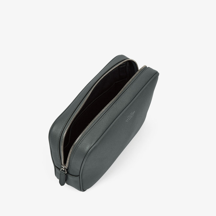 Smythson Panama Organiser Tech Pouch S GREEN