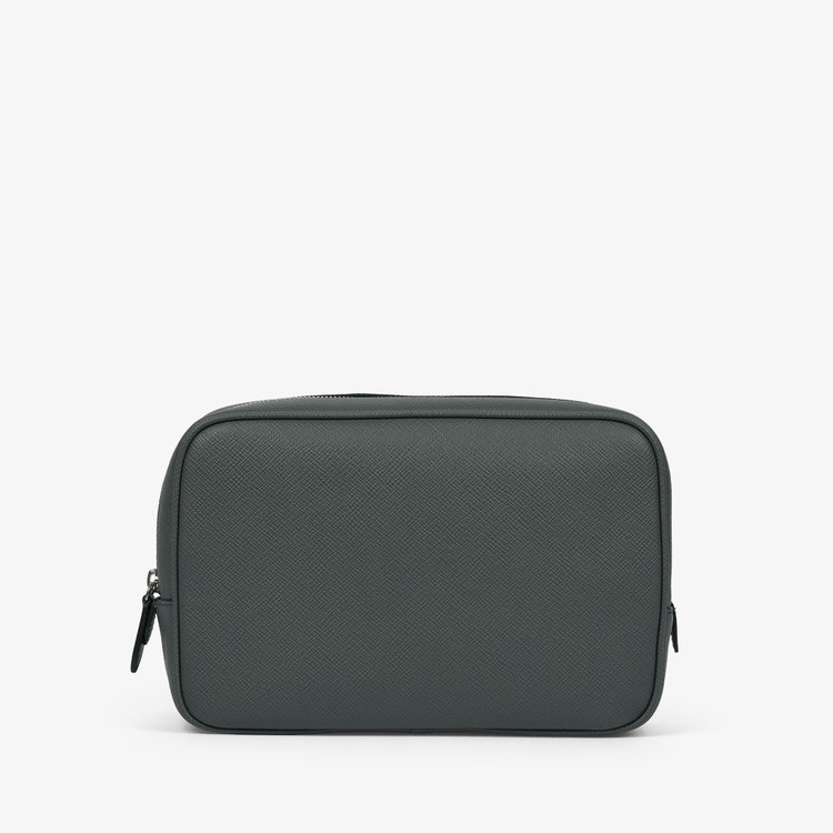 Smythson Panama Organiser Tech Pouch S GREEN