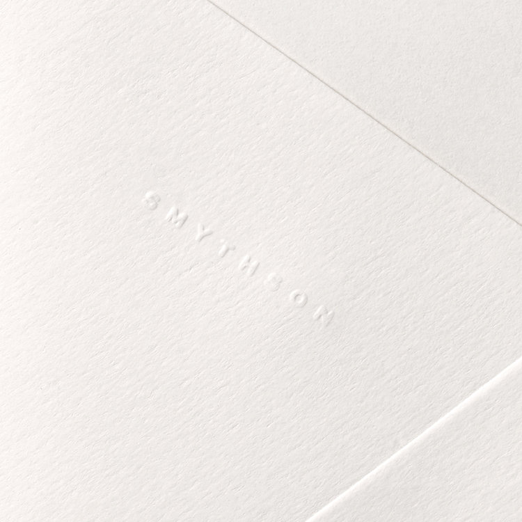 Smythson Plain Kings Envelopes X25 WHITE MATT