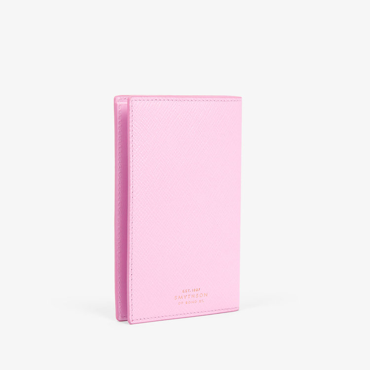 Smythson Panama Passport Cover PEARL PINK