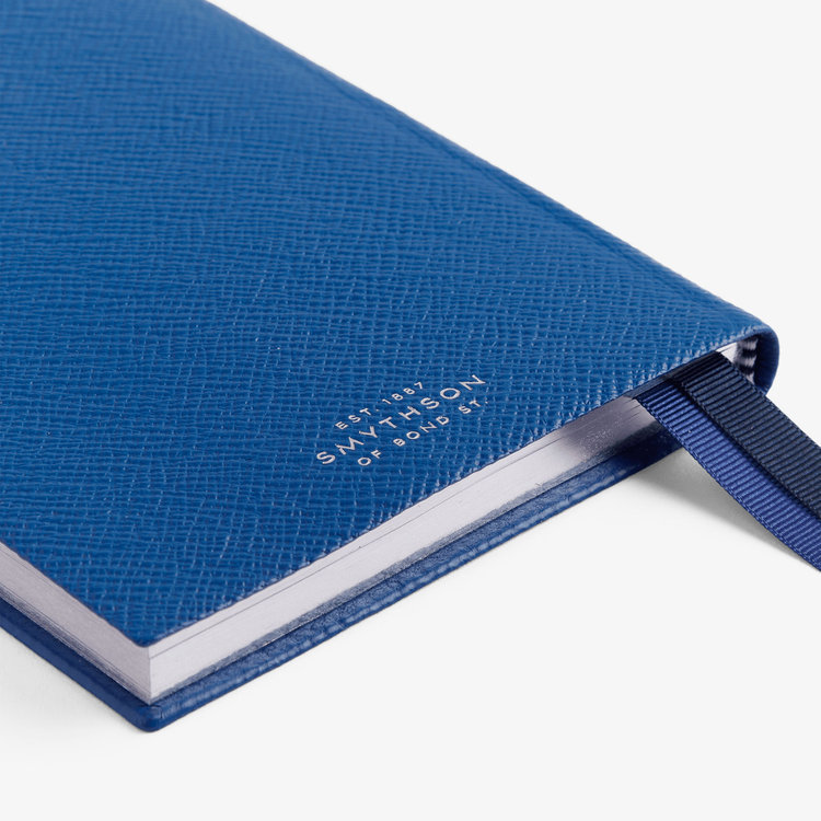 Smythson 2027 Chelsea Weekly Diary in Pastegrain CERULEAN